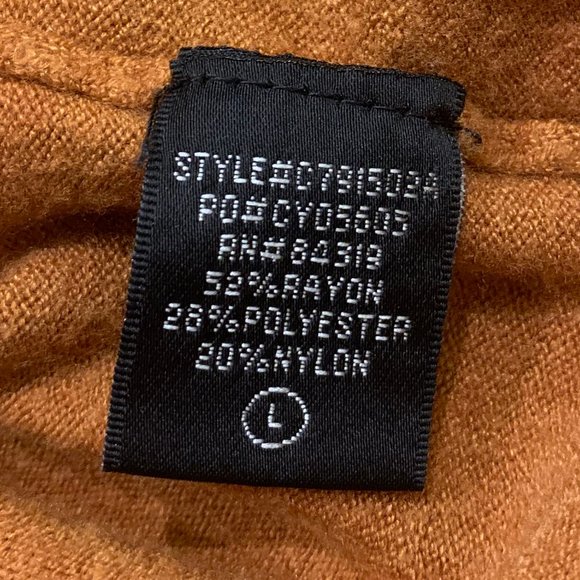 Cyrus Mustard Yellow Turtleneck Sweater, Size Large - Picture 6 of 7